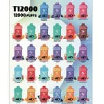 Tugboat T12000 Puffs UAE rechargeable disposable vape with digital display screen