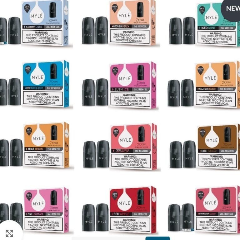 Myle Meta V5 Pods Dubai magnetic salt nicotine pod pack