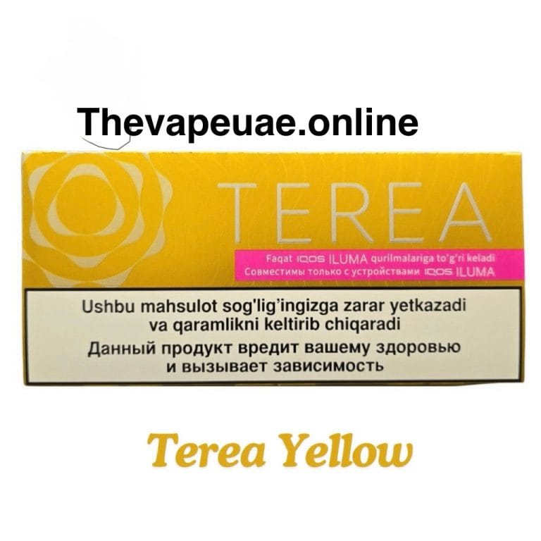 Terea Yellow Uzbekistan pack for IQOS ILUMA devices in Dubai UAE