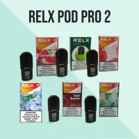 RELX Pod Pro 2 in the UAE showing 3% and 5% nicotine pod variants