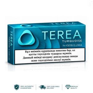 Authentic TEREA Turquoise Kyrgyzstan tobacco sticks pack in UAE
